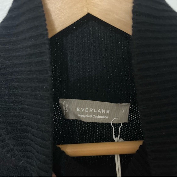 NWT Everlane The Cashmere Wool Turtleneck Sweater Small Black Quiet Luxury - Picture 8 of 12